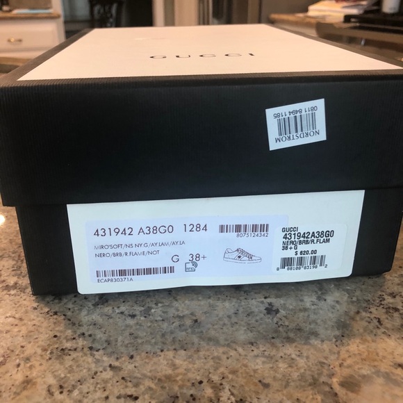 Women’s black Gucci Ace sneaker. Size 38.5. - Picture 14 of 15